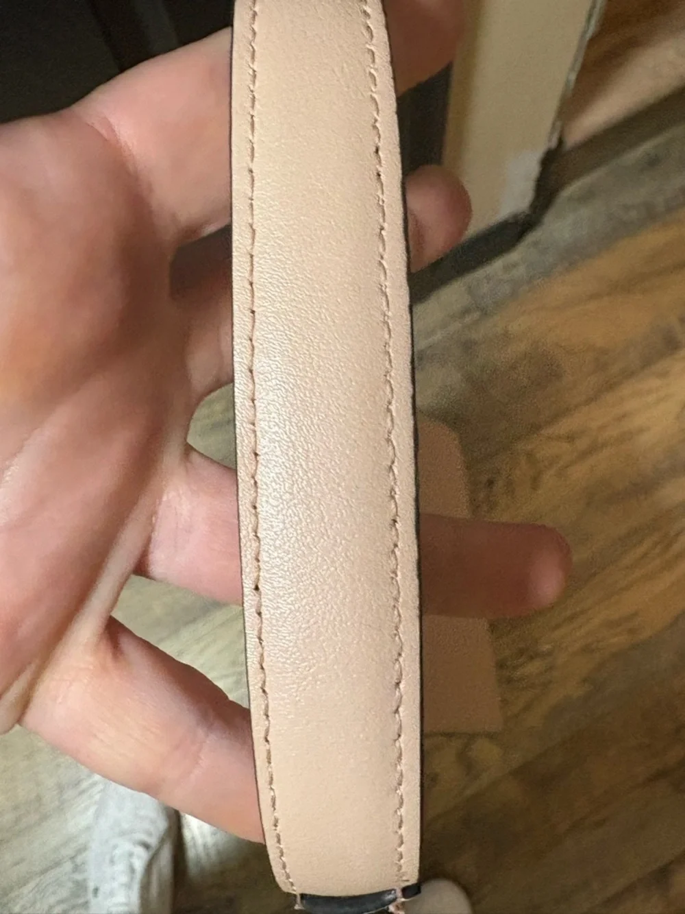Pale Pink Chain Crossbody Bag