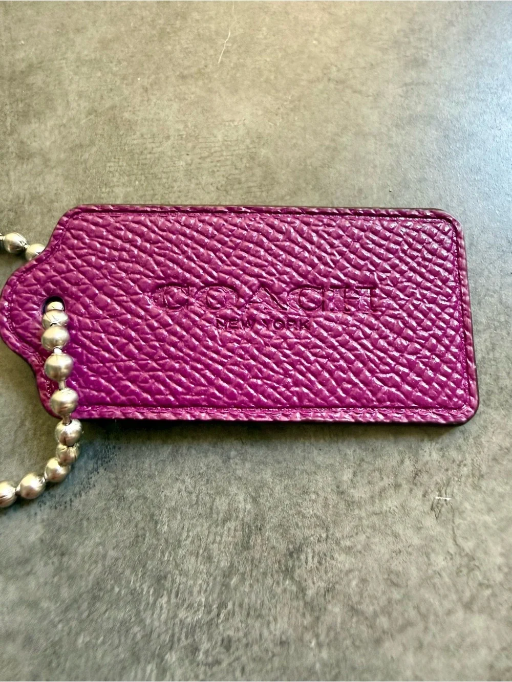 Coach pick navy pebbled