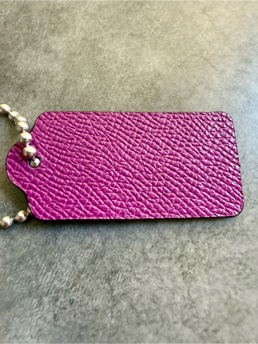Coach leather coral pebbled