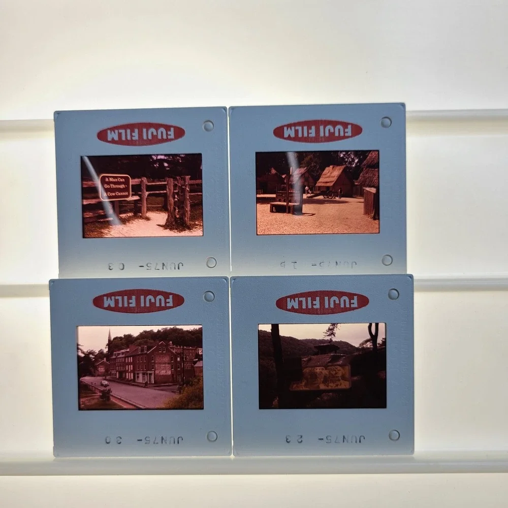 Lot‎ Of 30 1970s Harper's Ferry Jonestown 35mm Film Slides Sightseeing Fujifilm