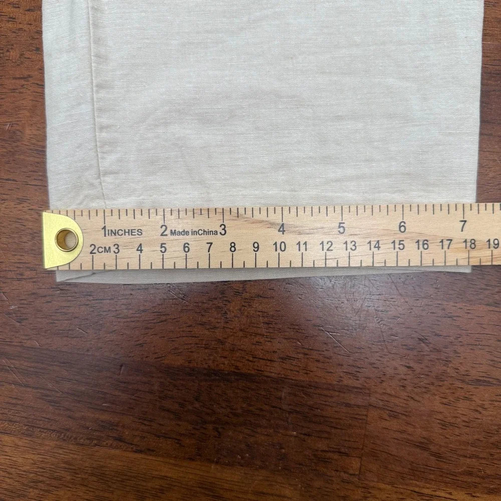 Banana Republic Slim Fit Pants Mens 34L Beige Grey Linen Blend Bundle 2 Pack