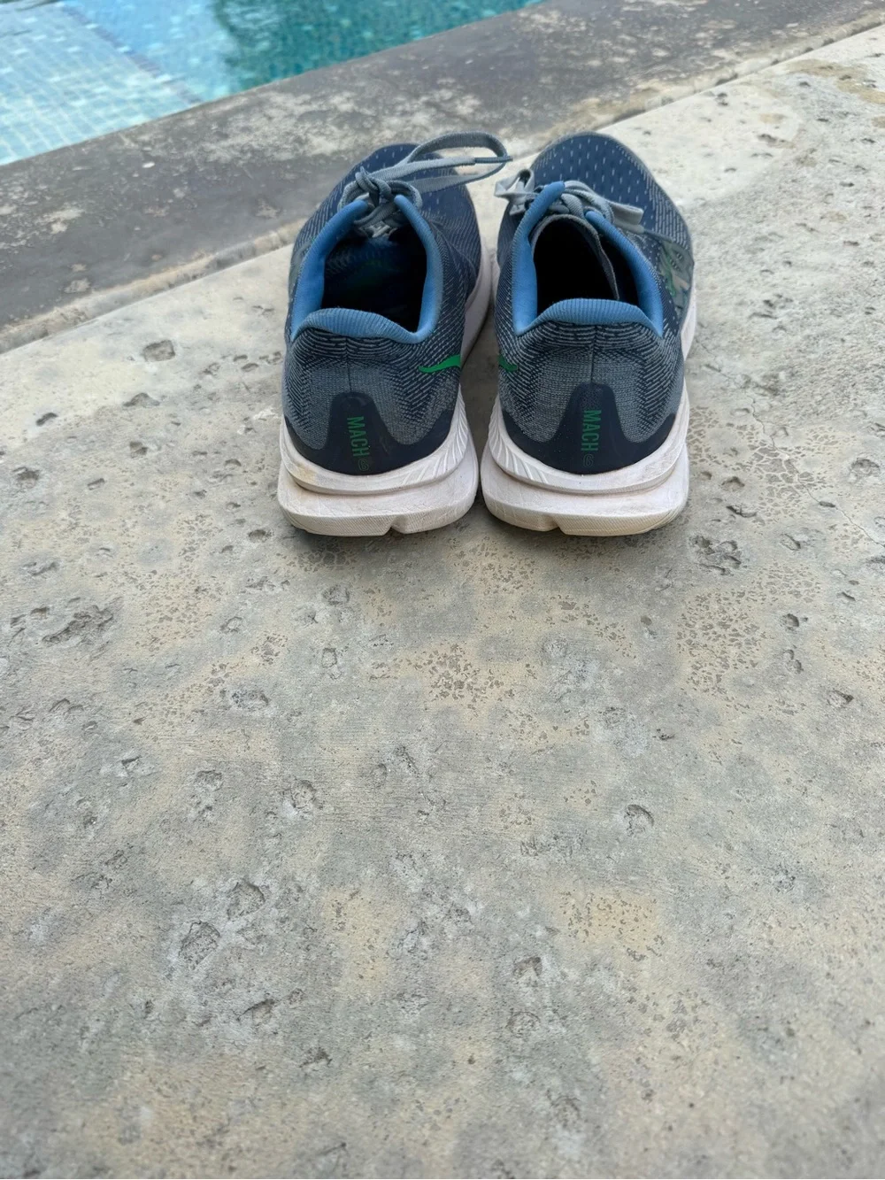 Hoka “Mach 6” in Downpour  / Thundercloud