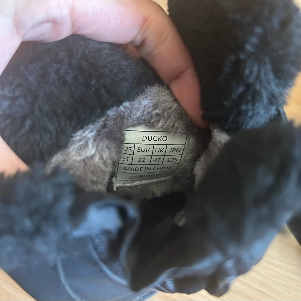 Dream Pairs Ducks Black Winter Boots Kids 5T