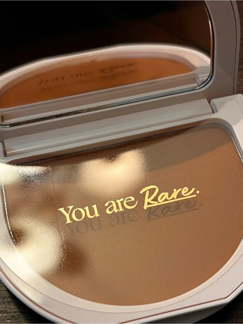 True to Myself Rare Beauty *Amber* Tinted Pressed Finishing Powder NIB