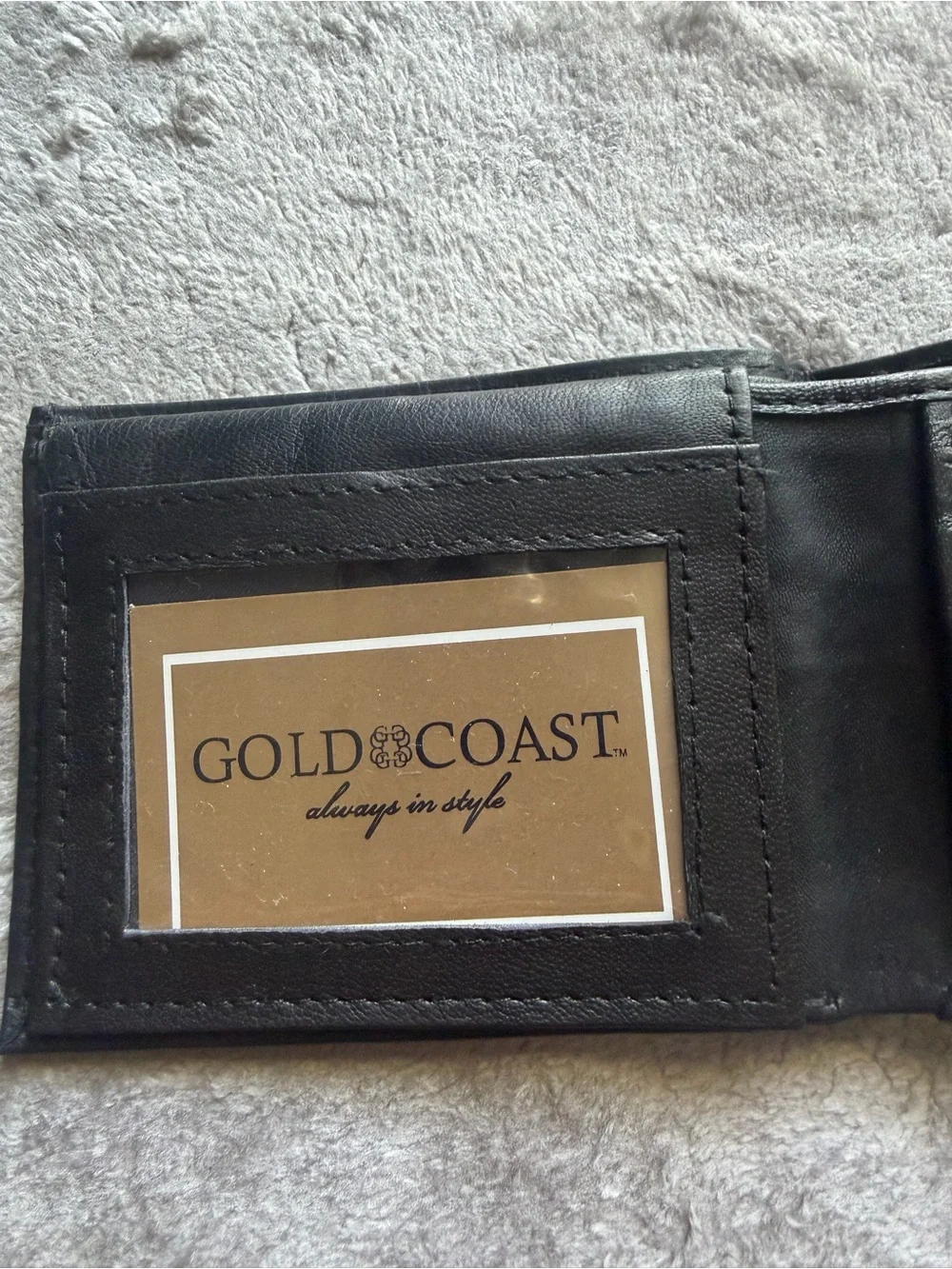Classic Black Bi-Fold Wallet - Men Accessories