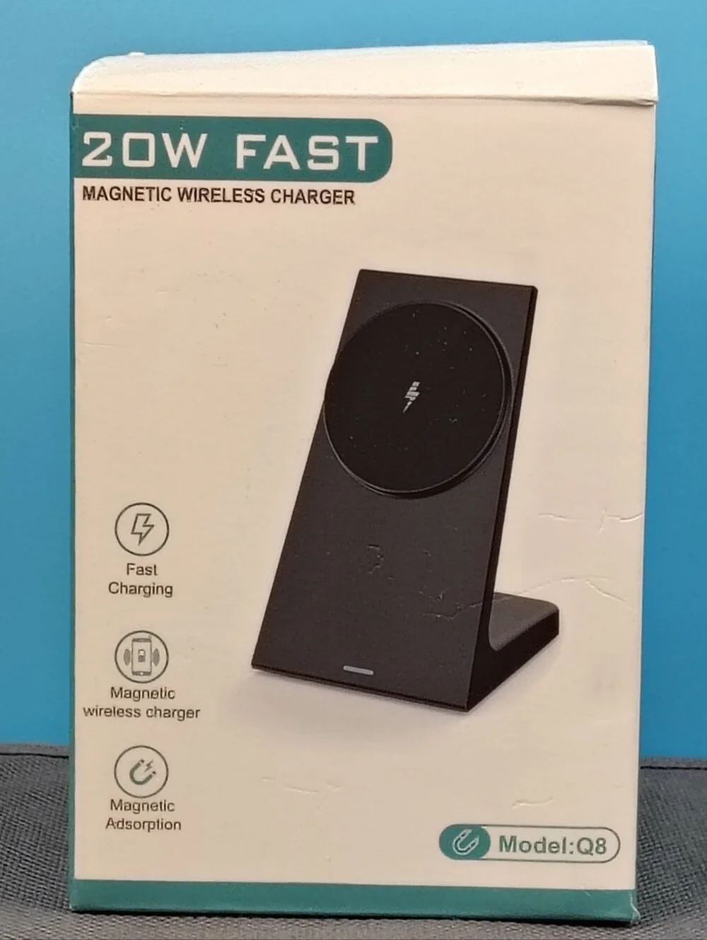 Jiffstar 20W Fast Magnetic Wireless Charger - Black