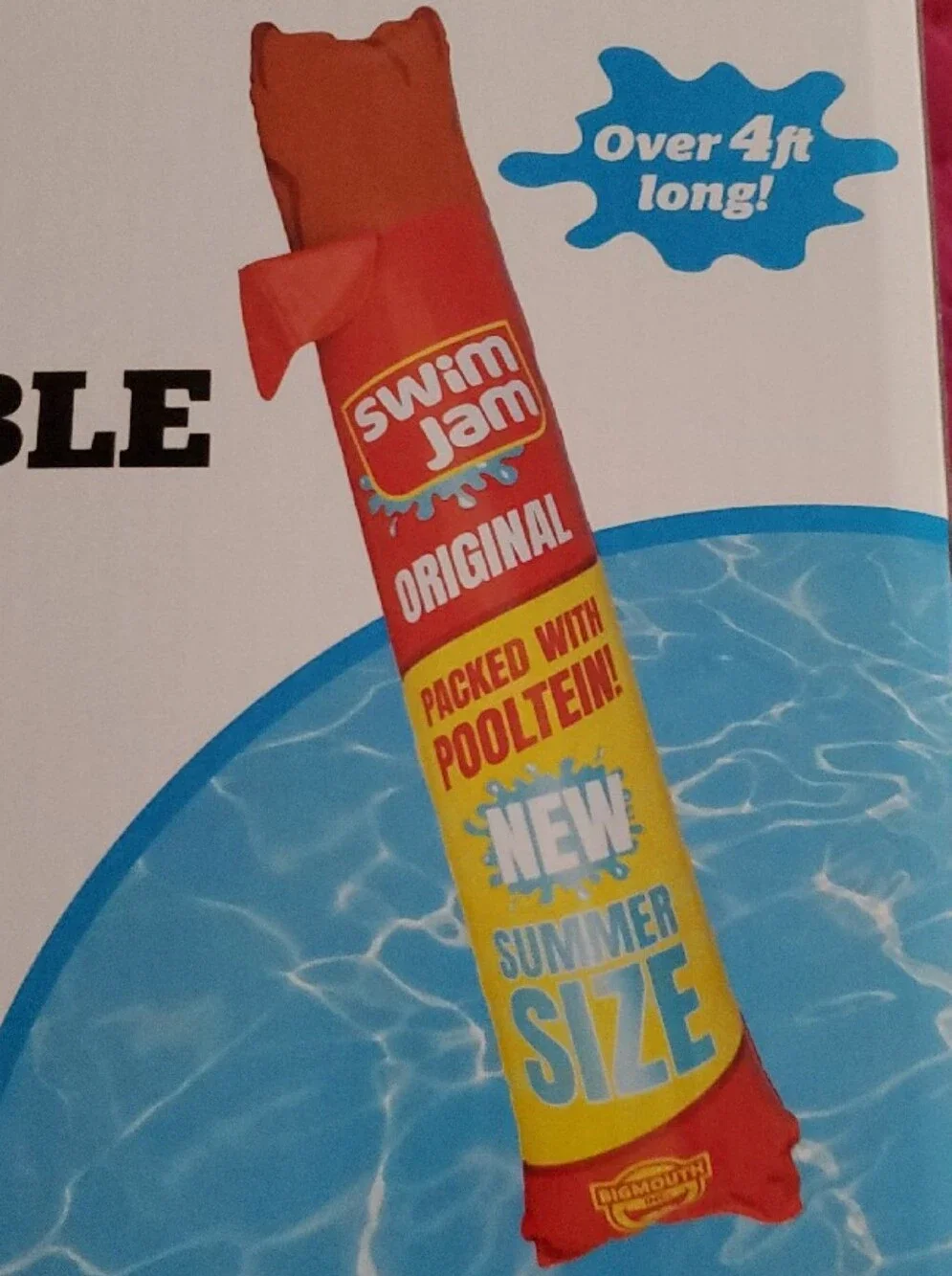 BigMouth Pink Inflatable Meat Stick Pool Noodle