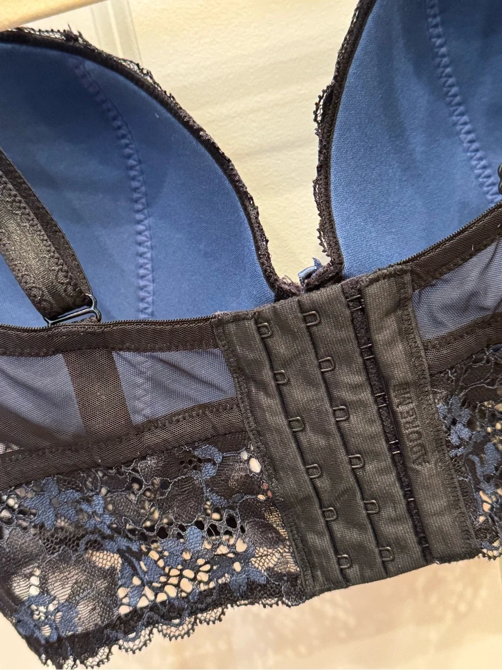 Adore Me Blue & Black Pacchi Contour Bra, Size 34G