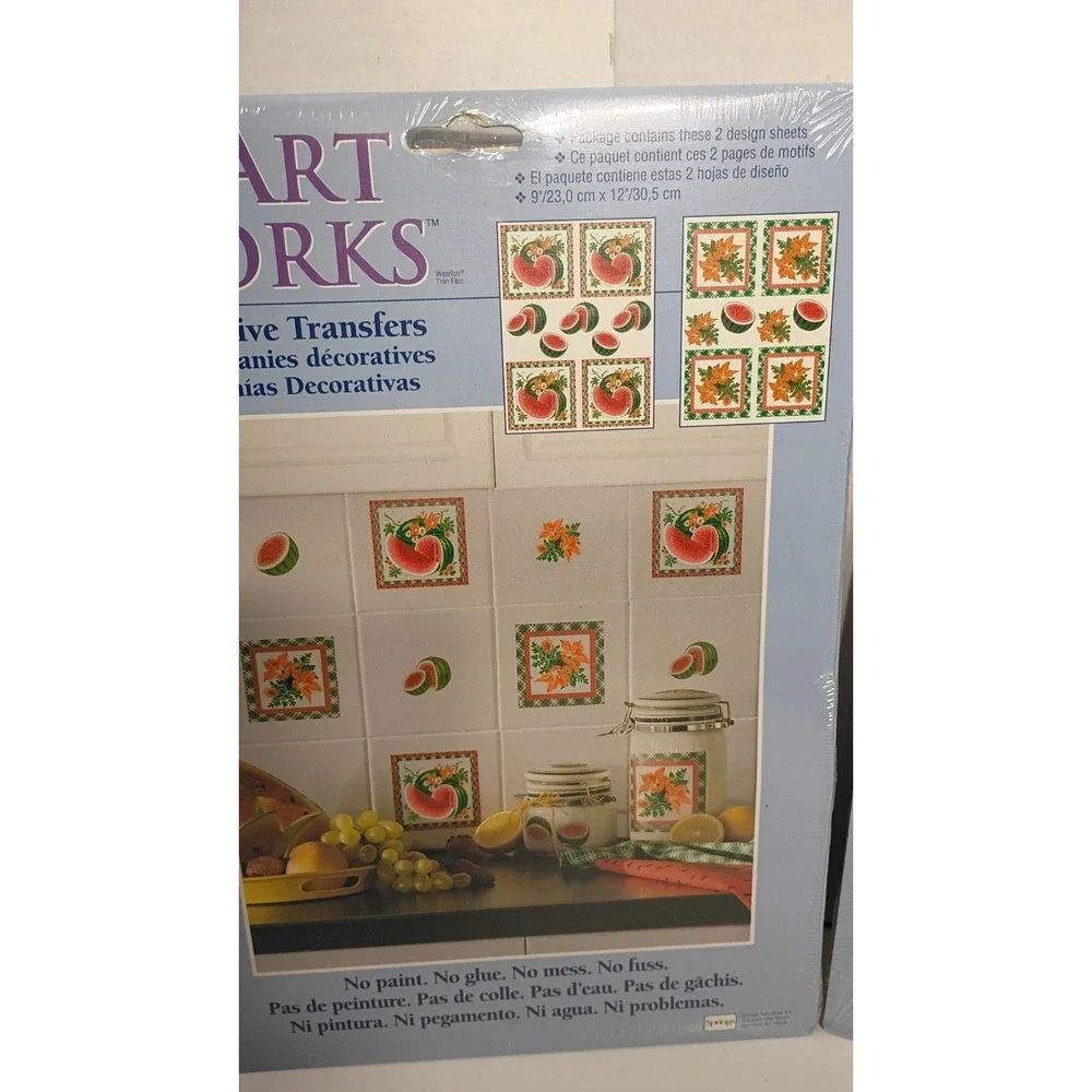 Vintage Springs Art Works Decorative Transfers Lot NOS Fruits And Vegetables