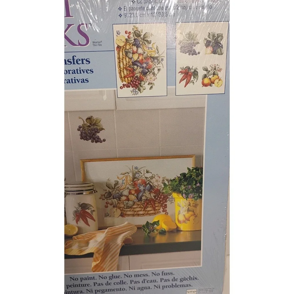 Vintage Springs Art Works Decorative Transfers Lot NOS Fruits And Vegetables