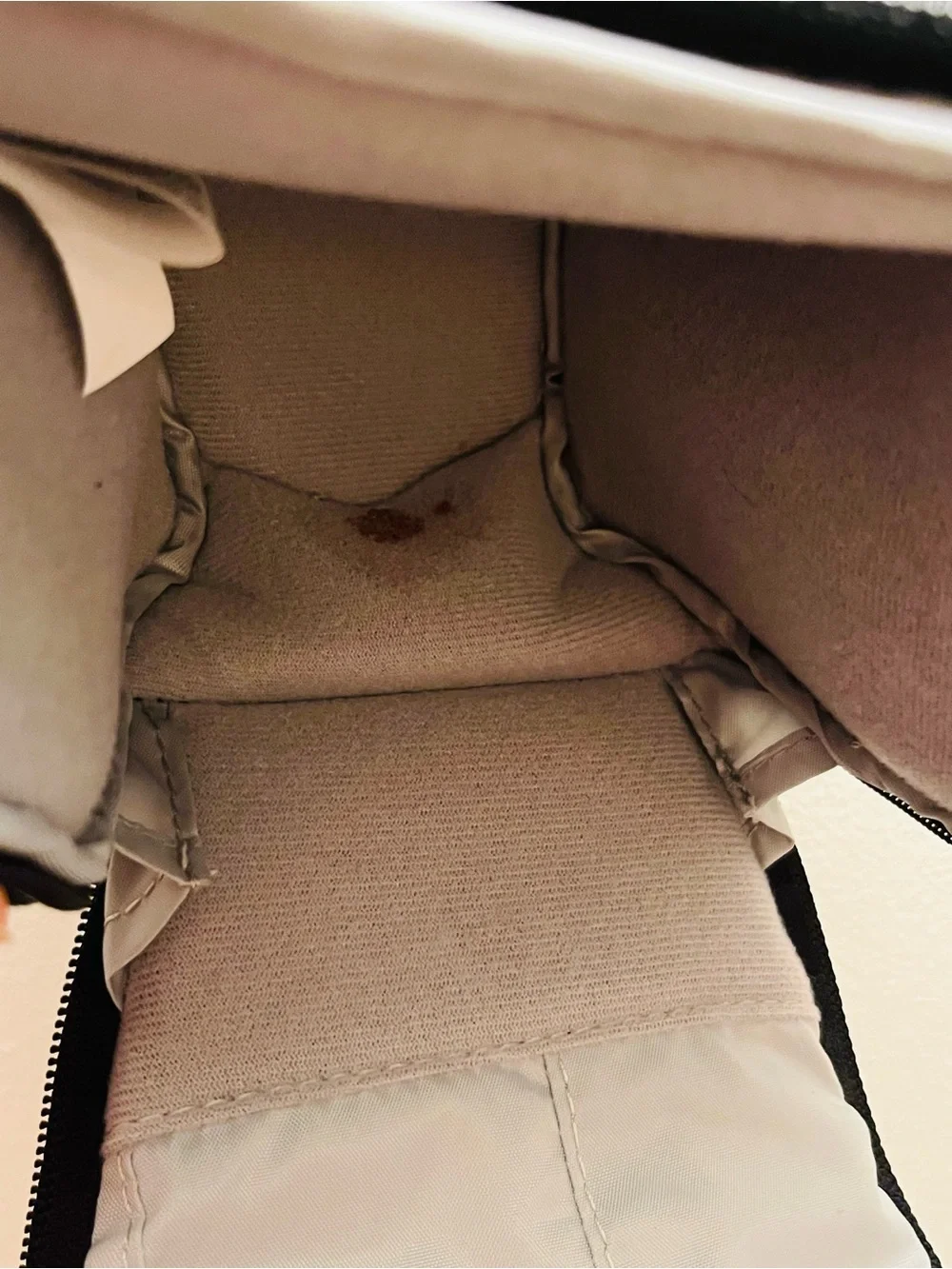 Padded Small Camera Insert in Light Gray with Beige Interior