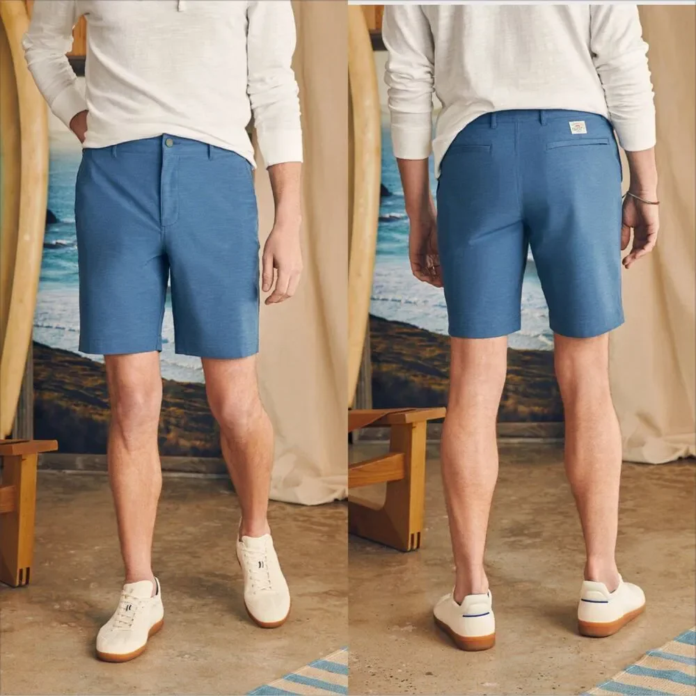 Faherty All Day Short Size 32 Blue 1.0 9