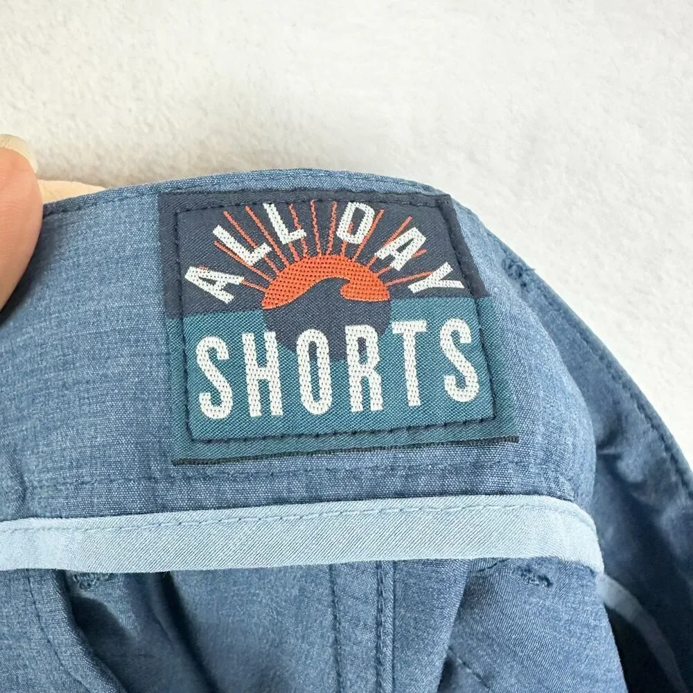 Faherty All Day Short Size 32 Blue 1.0 9
