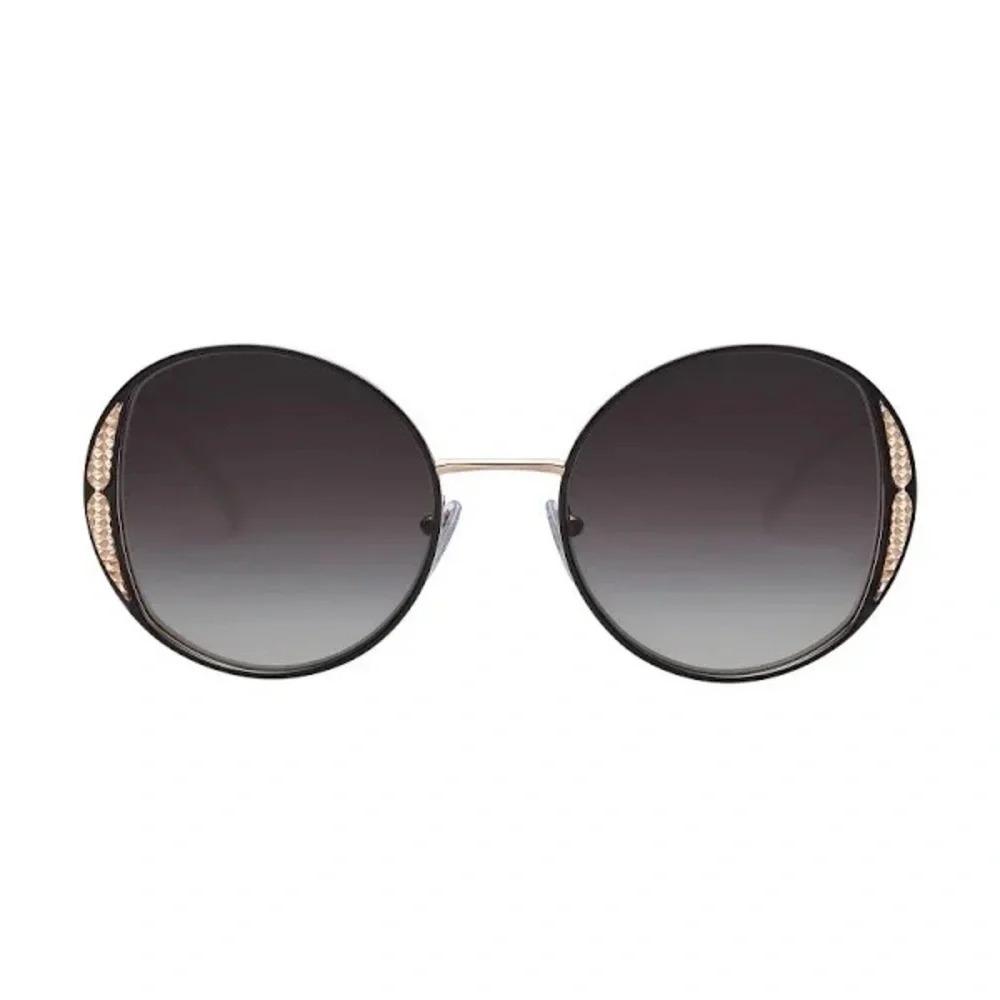 BVLGARI Black Round Sunglasses
