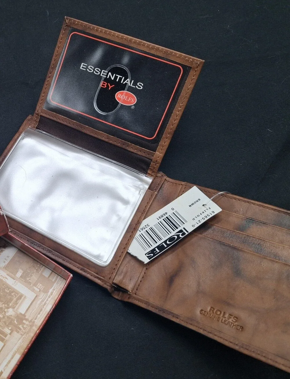 Thom McAn Brown Leather Bi-Fold Wallet