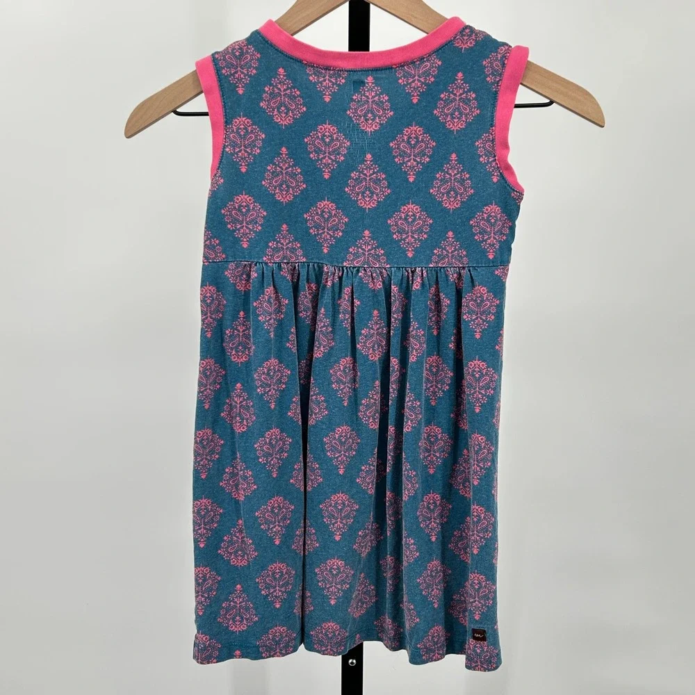 Tea Collection Punjab Paisley‎ Print Sleeveless Wrap Neck Dress Size 7