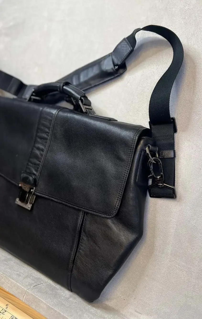 Vtg Tumi Beacon Hill Irving Slim Leather Briefcase 68541D