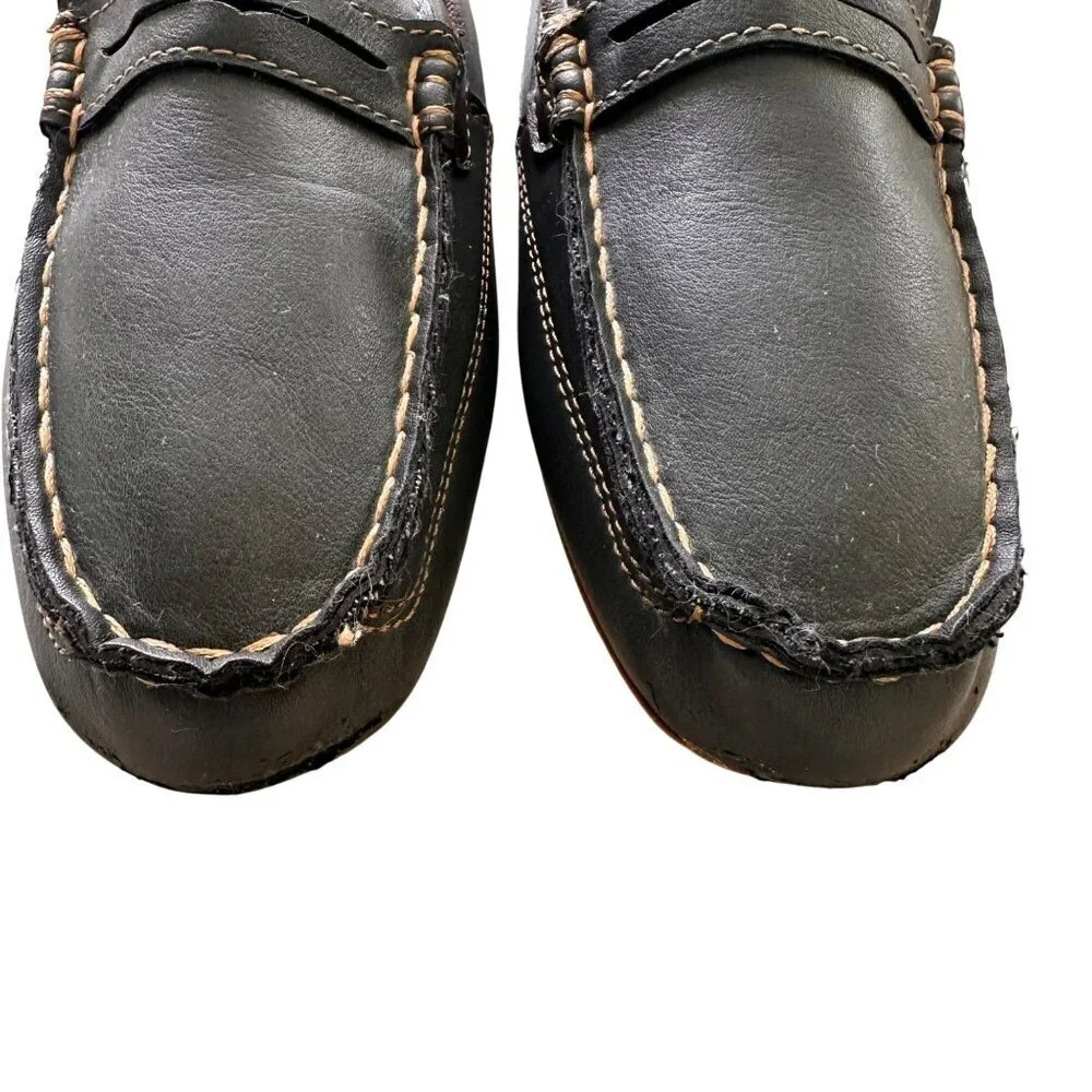 Levi's Comfort Shoes Loafer‎ Boat Shoes Men’s Forest Green Brown Size 9