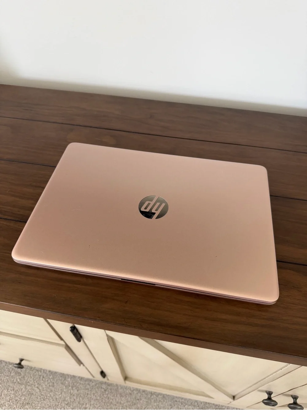 HP Laptop in Silver with Rose Gold Trim