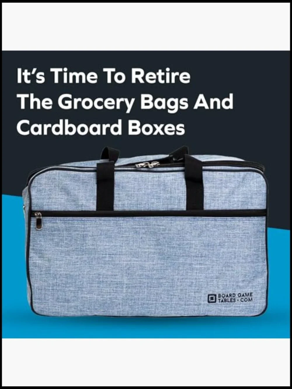 Board Game Bag for Gaming Lifestyle Travel Duffle Padded Protection Shoulder