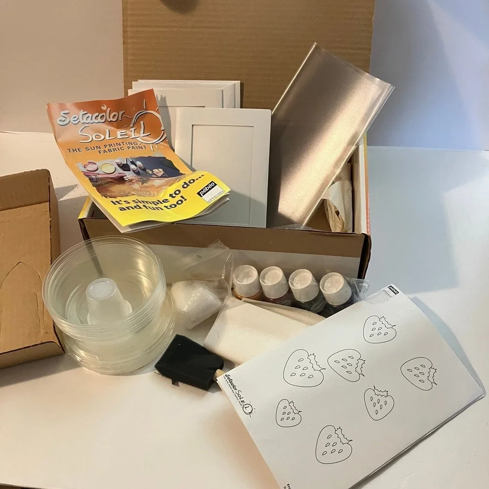 Pebeo Setacolor Soleil Sun Printing Fabric Art Paint Kit Open Box