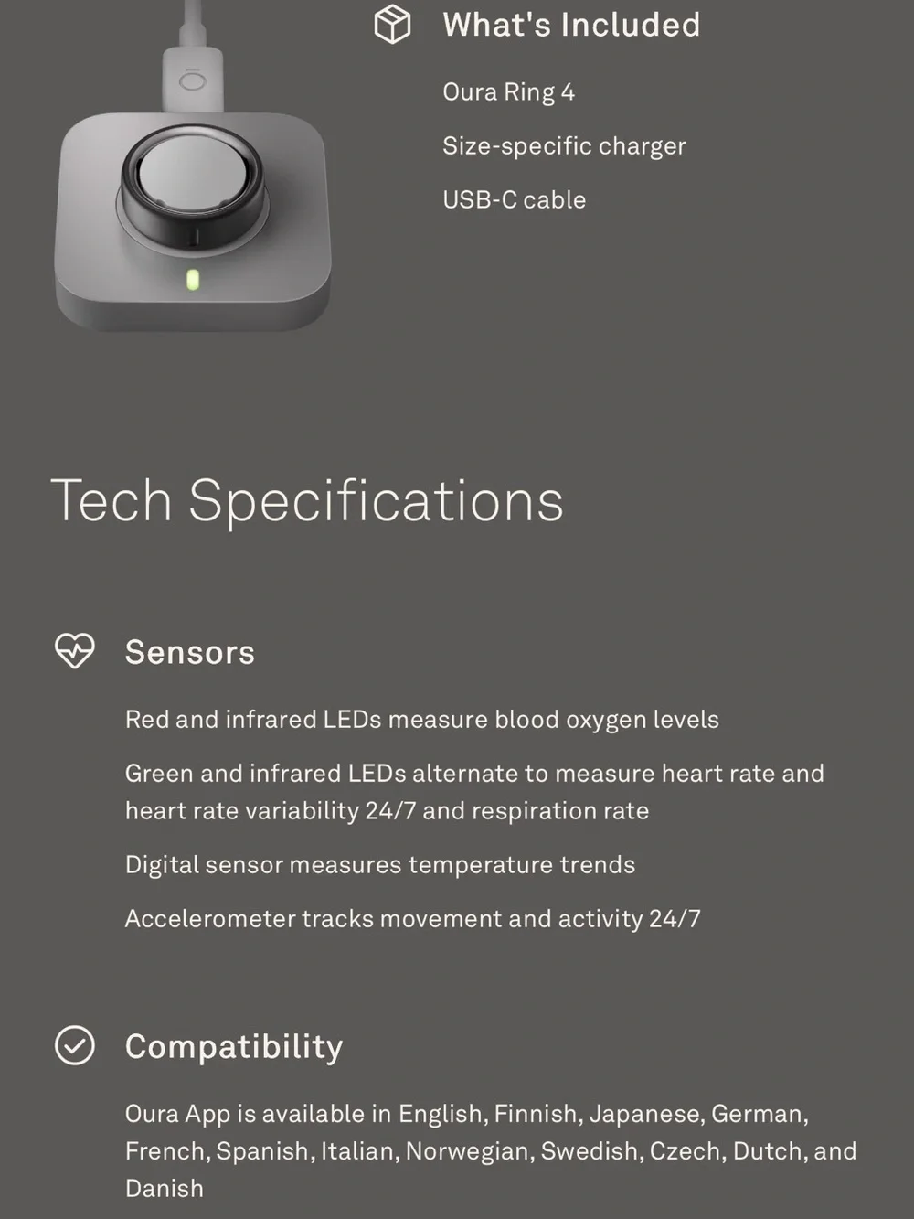 Oura ring polished