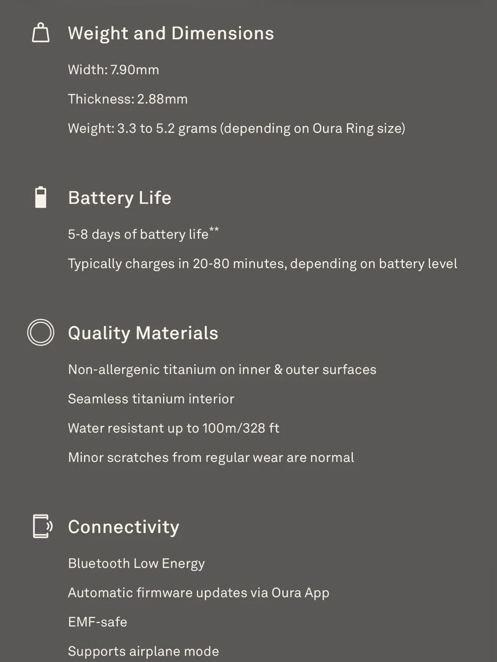 Oura ring polished