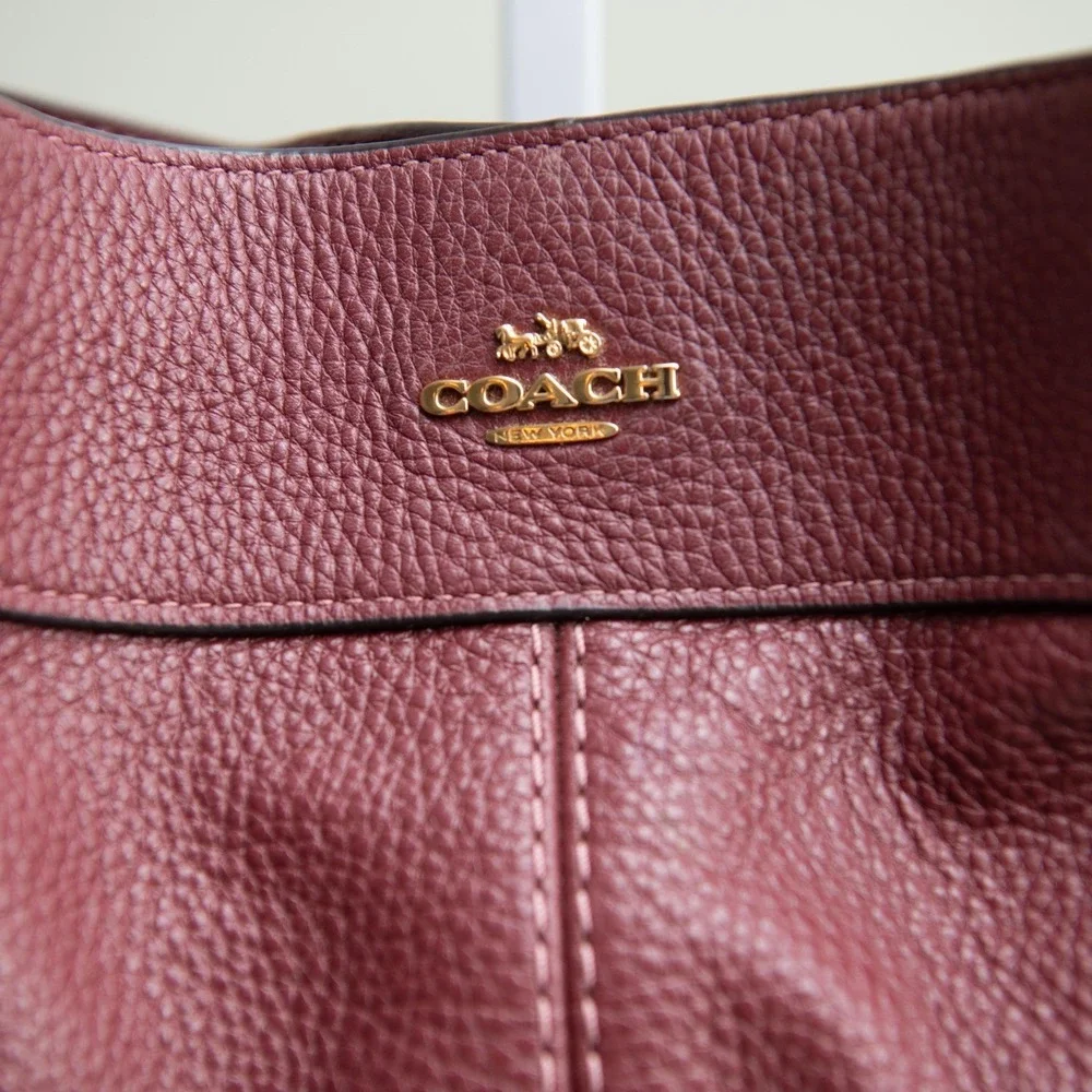 Coach pebbled leather
