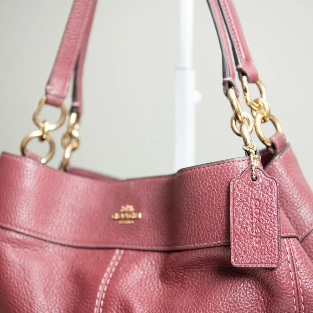 Coach pebbled leather