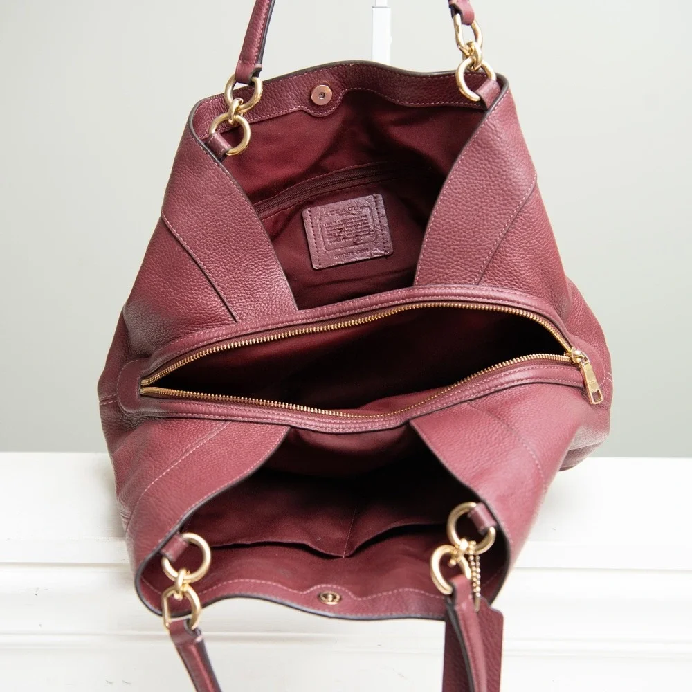 Coach pebbled leather