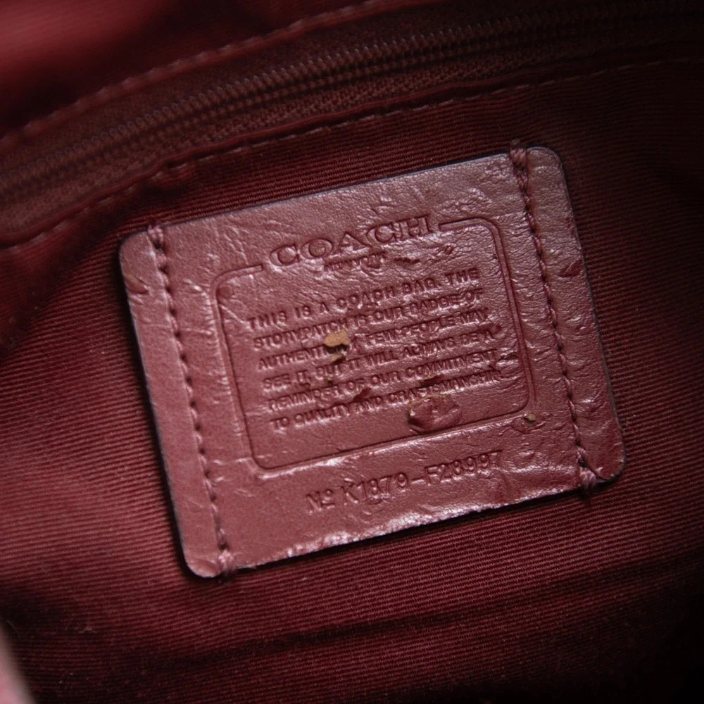 Coach pebbled leather