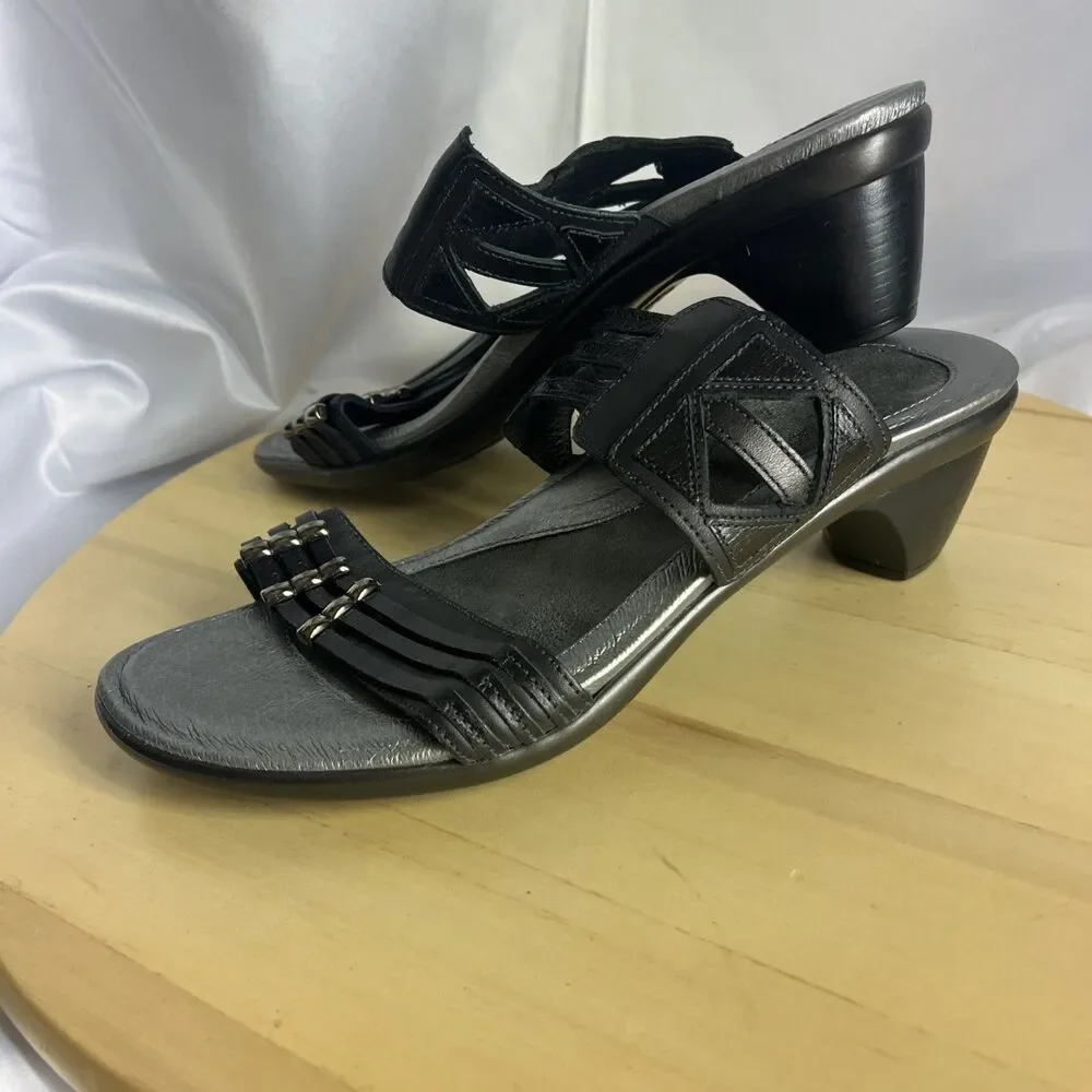 Naot Shoes  Womens Eur 40 US 9 Afrodita Sandals silver Gray Leather Low Heels