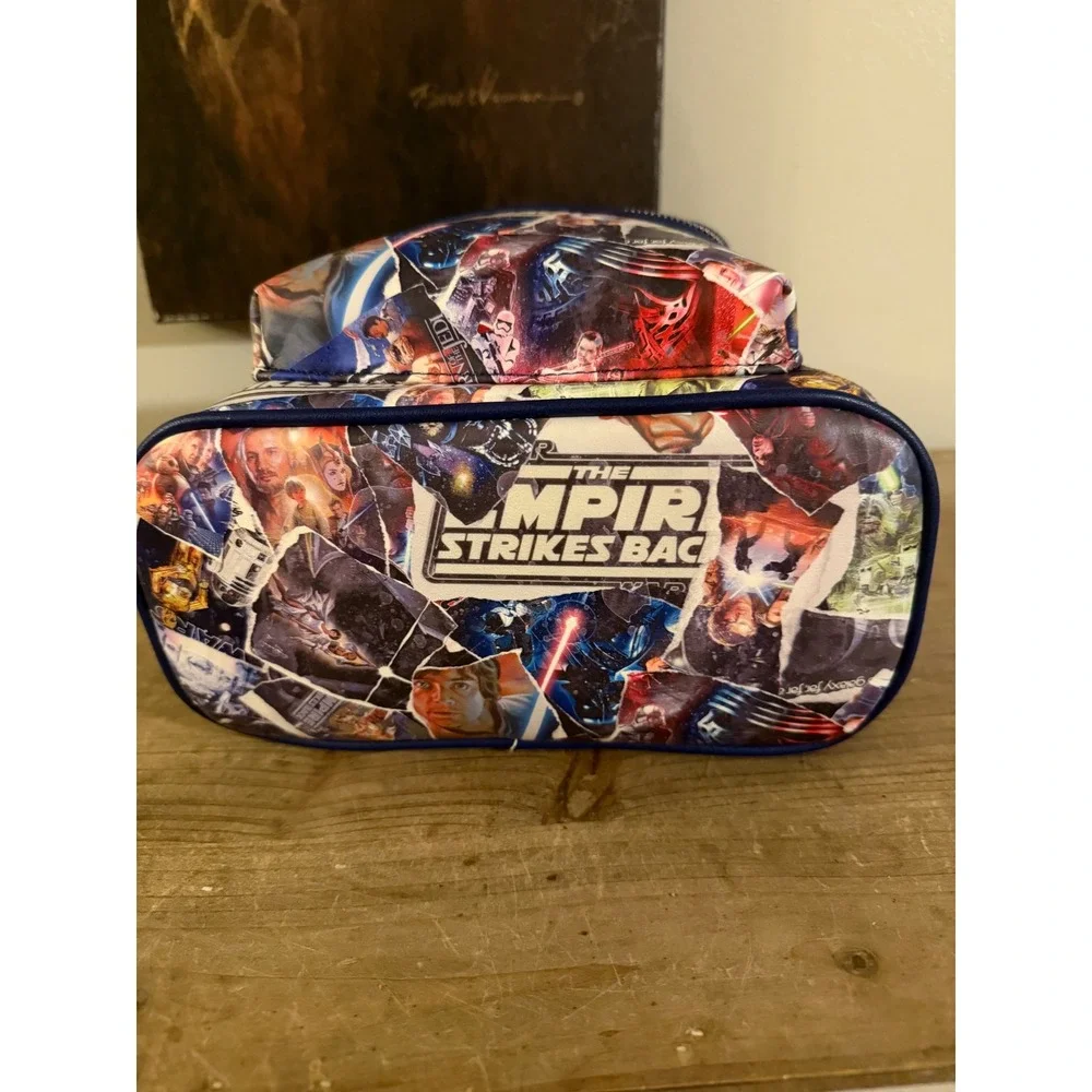 Loungefly Star Wars Original Trilogy Movie Poster Collage Mini Backpack Blue