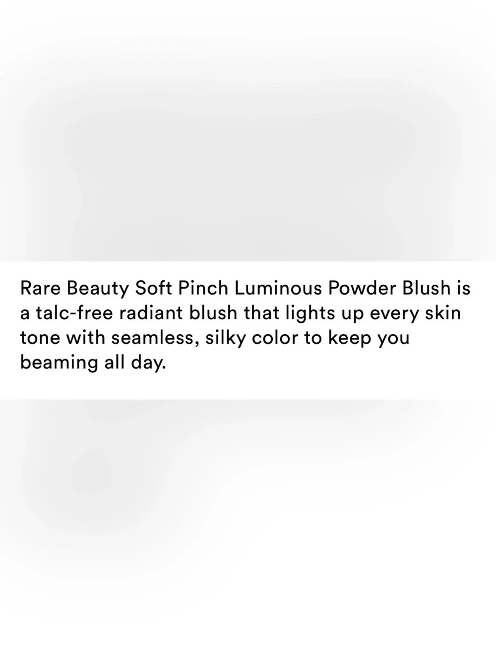 Rare Beauty soft pinch luminous powder blush in Happy
