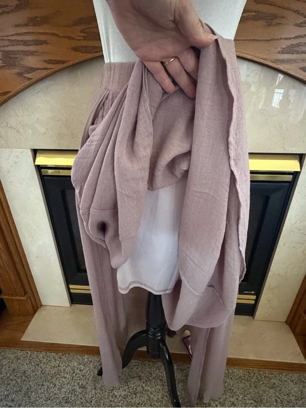 Listicle Mauve Bohemian Maxi Skirt Size Medium