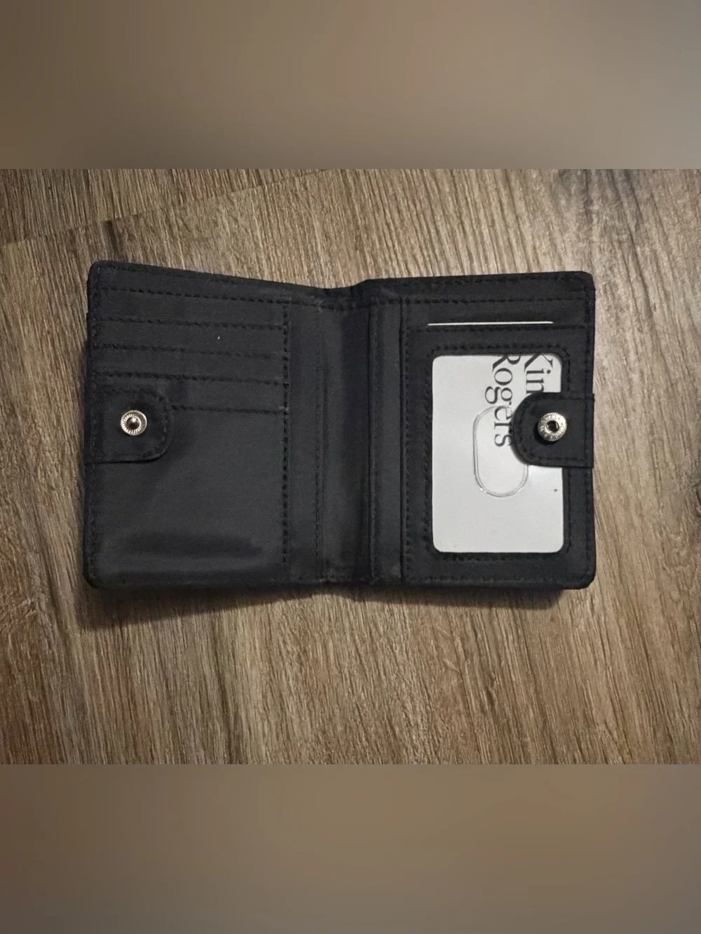 Belk Kim Roger’s - Black Genuine Leather Mini Card Holder