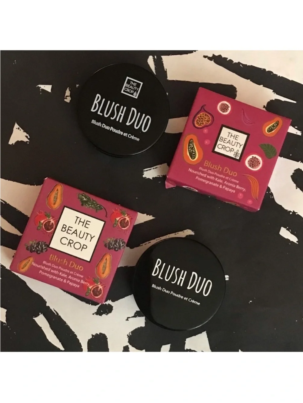 The Beauty Crop Blush Duo Compact Bundle in Pink Lady & Fig It, 2 x 0.11 oz/ 3 g