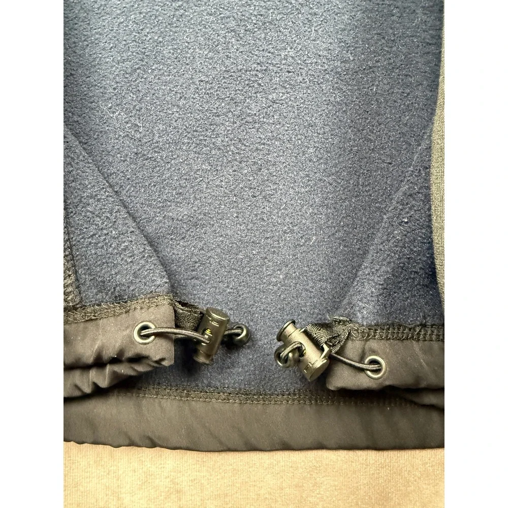 VTG Y2K Polo Ralph Lauren Polartec Fleece Jacket Men XXL Navy Gray Full Zip Hood