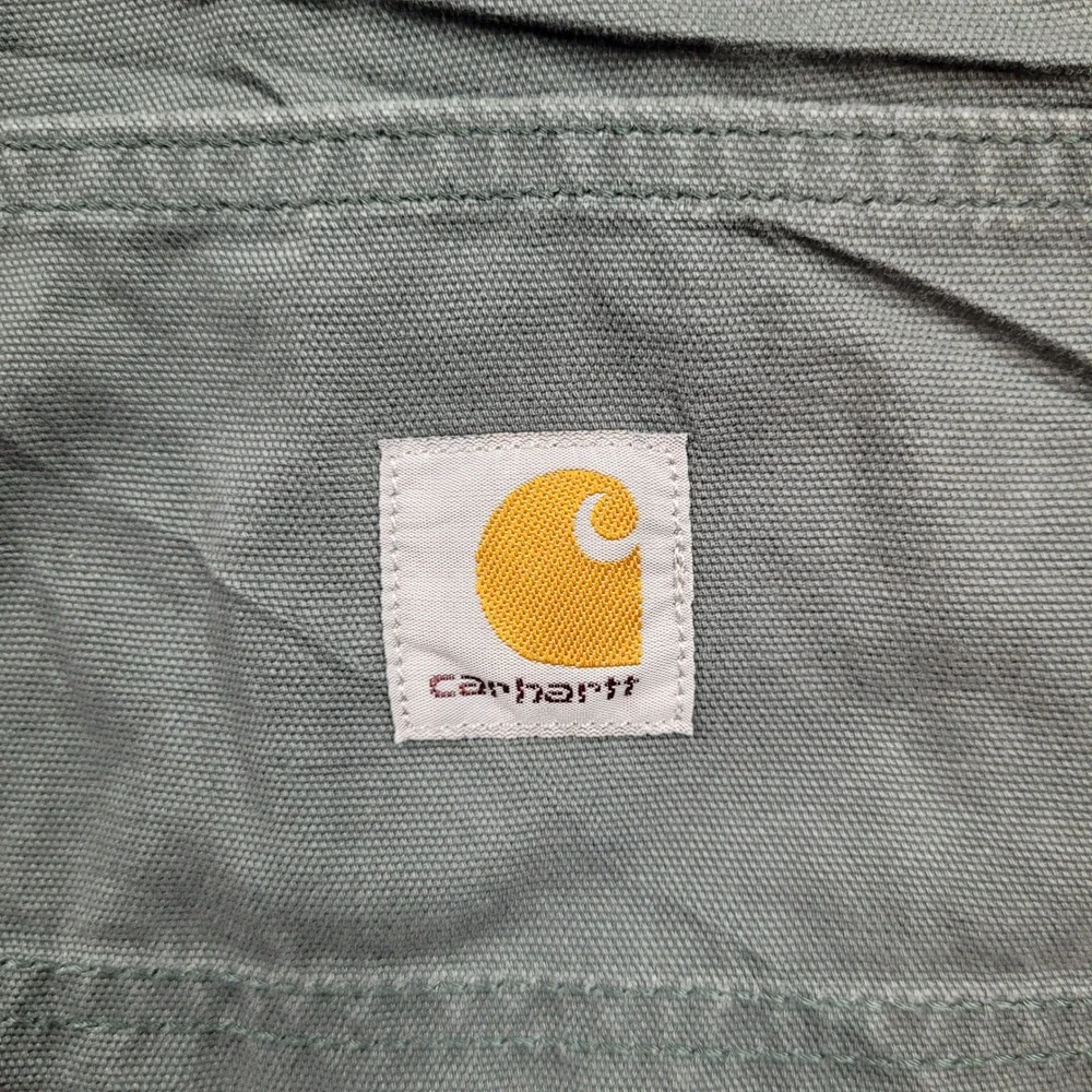 Carhartt Relaxed Fit Canvas Work Pant Mens 38x32 Gray Rugged Flex BN2517-M