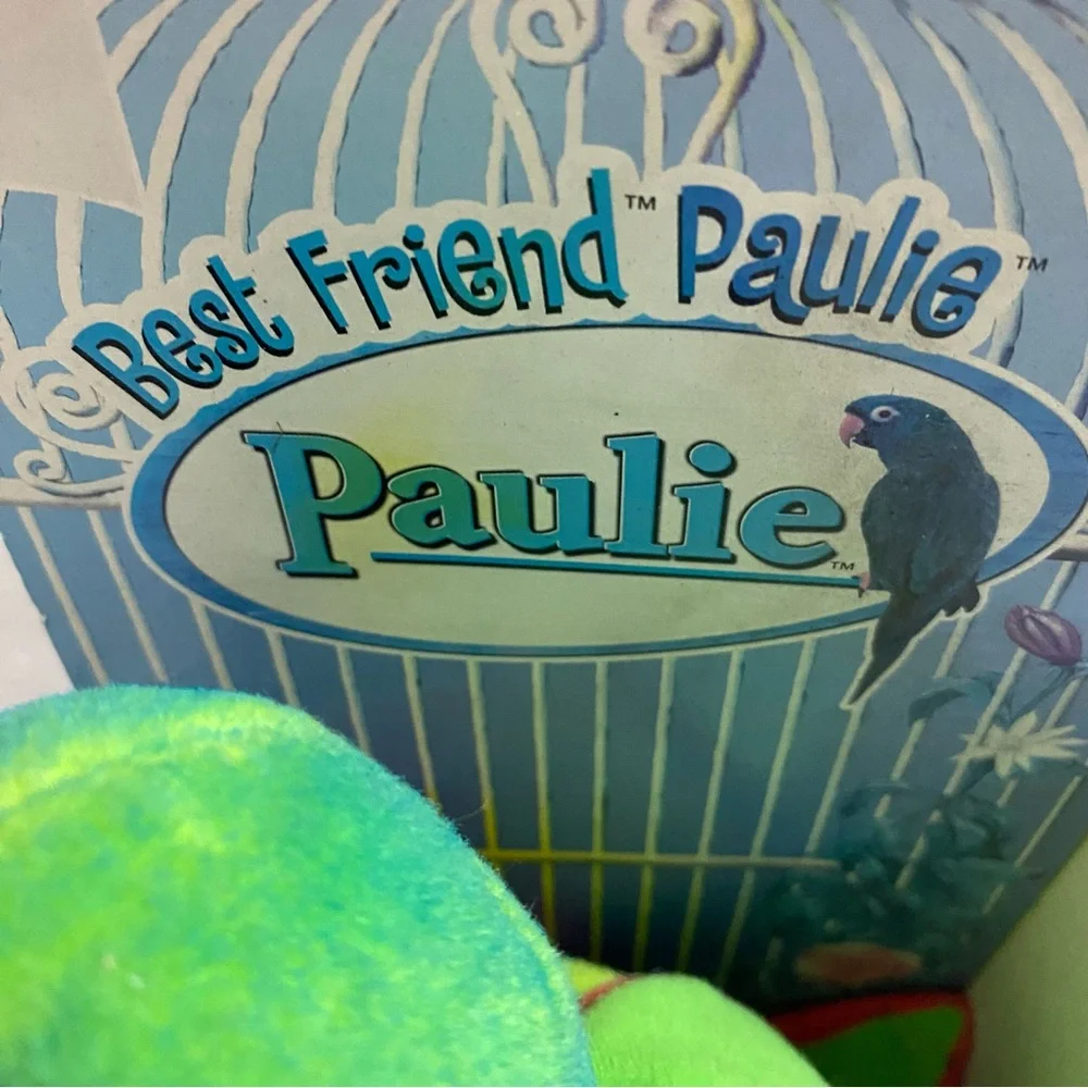 Best Friend Plush Green Parrot Toy -