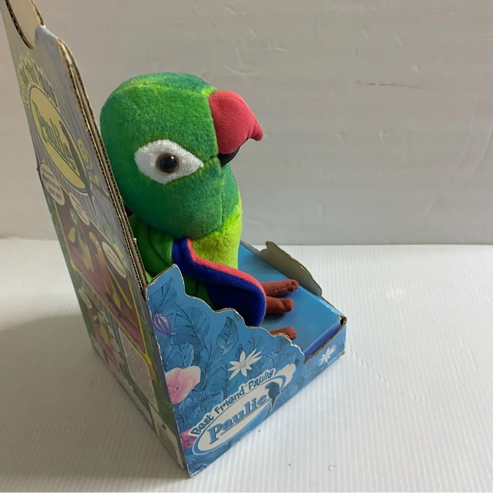 Best Friend Plush Green Parrot Toy -