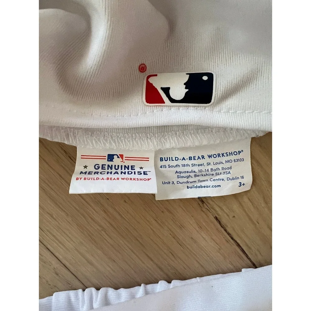 Build A Bear MLB Atlanta Braves Baseball Uniform Jersey‎ Pants Shoes Set