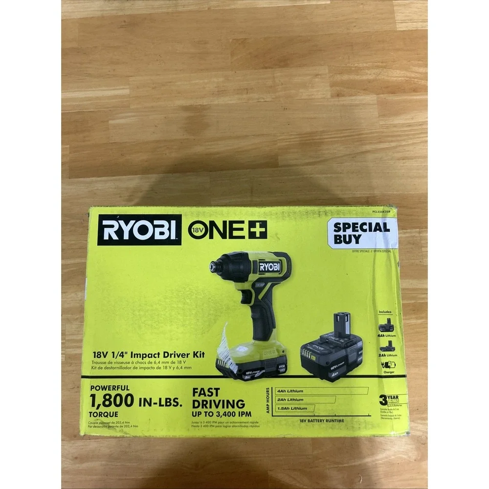 Ryobi‎ ONE+ 18V Impact Driver Kit (PCL235K2SB)