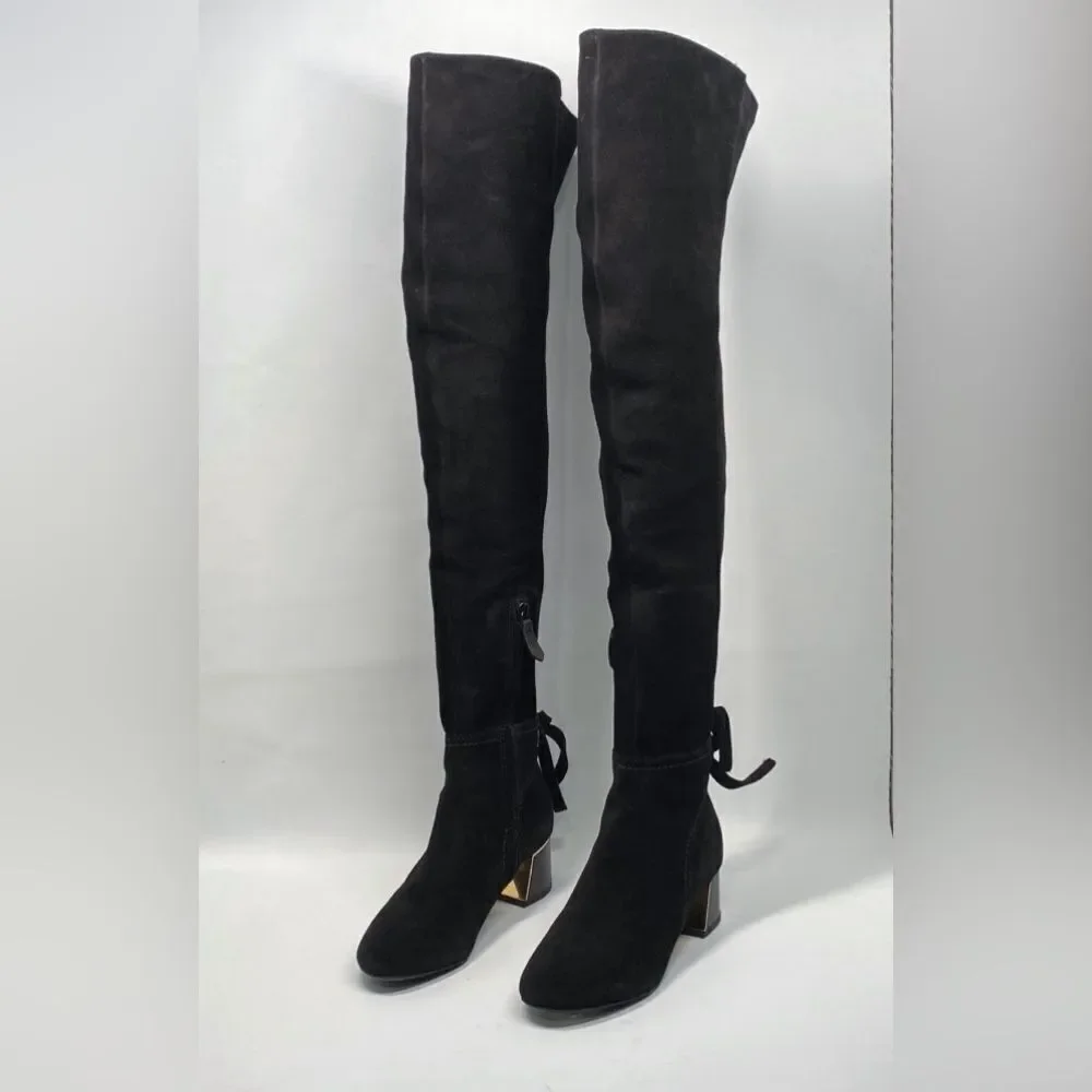 Tory Burch Over-The-Knee Ankle-Tie Boot size 5