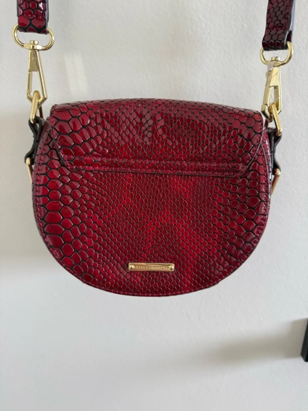 Rebecca Minkoff compact burgundy