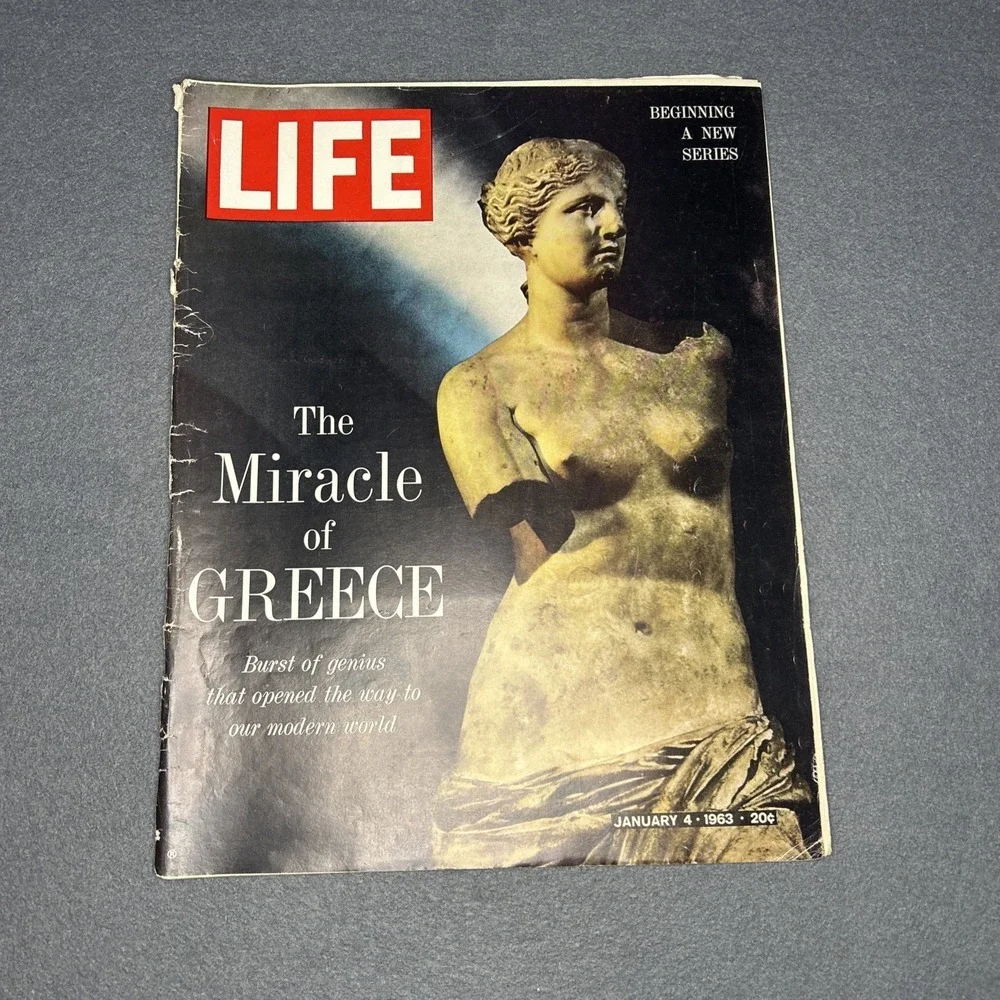 Vintage LIFE Magazine Lot 1963-64 Ads Ephemera Fashion‎ History for Journals