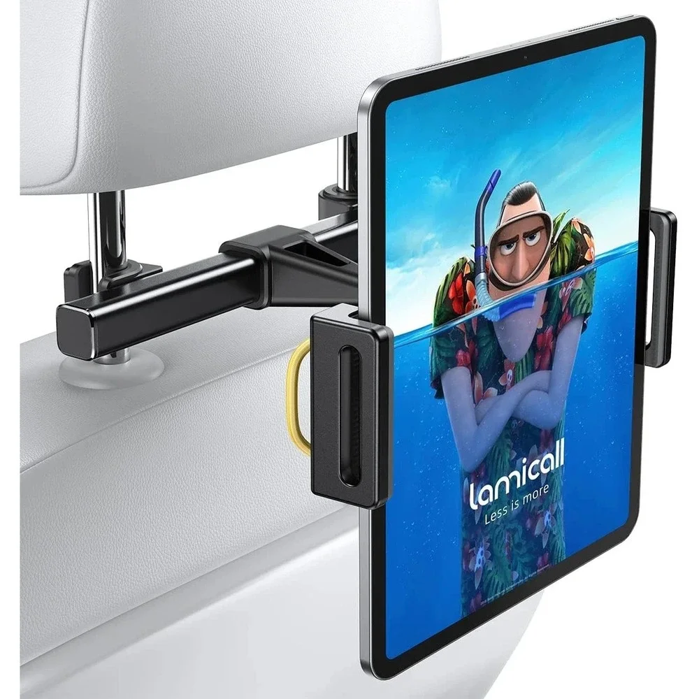 Lamicall Car Tablet Headrest Holder for Back Seat - Adjustable - Black -‎ Travel