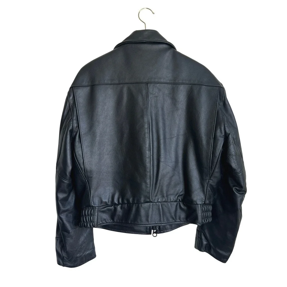 Taylors Leatherwear Mens Black Leather Police Jacket‎ Thinsulate Size 42 S USA