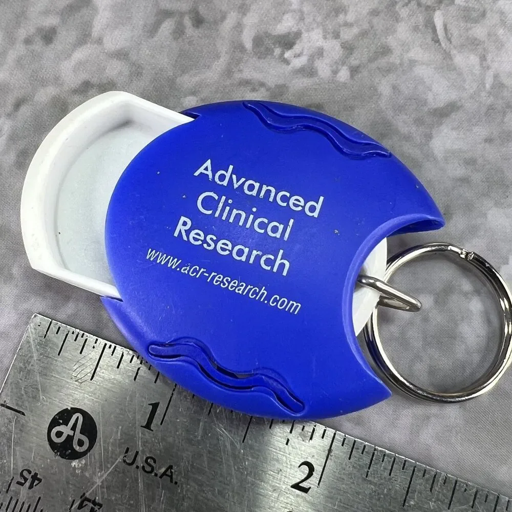 Advance Clinical Research Pill Carrier Case Keychain Keyring