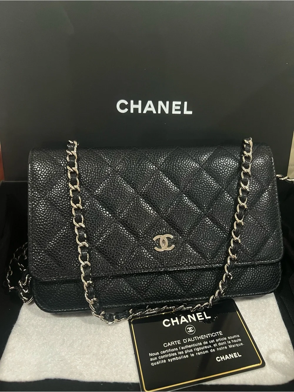 Chanel Classic Caviar WOC Crossbody